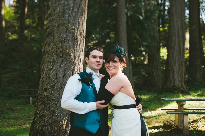 diy outdoor woodsy wedding