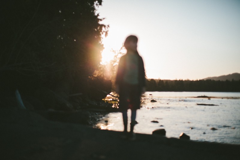 dreamy sunset silhouette