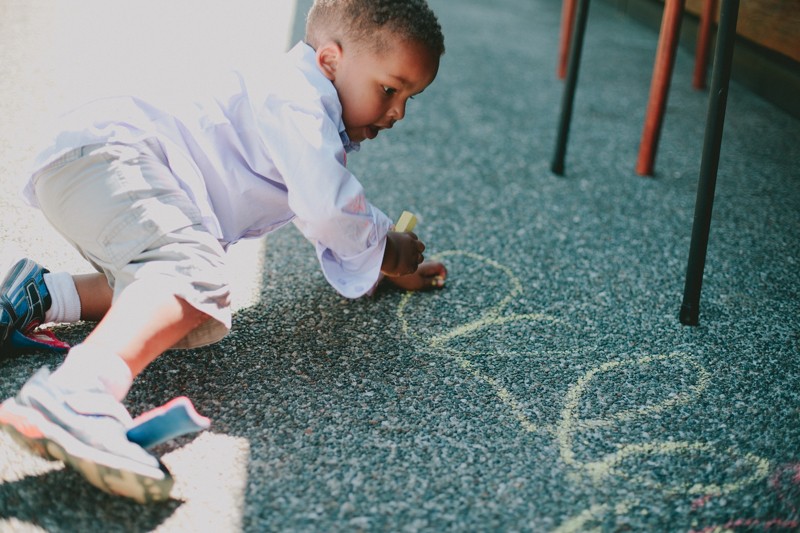 Chalk for kids. 