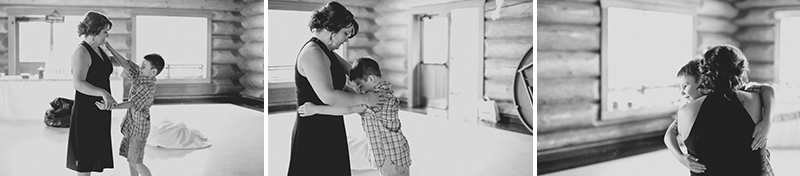 A heartfelt dance between the bride and her son. 