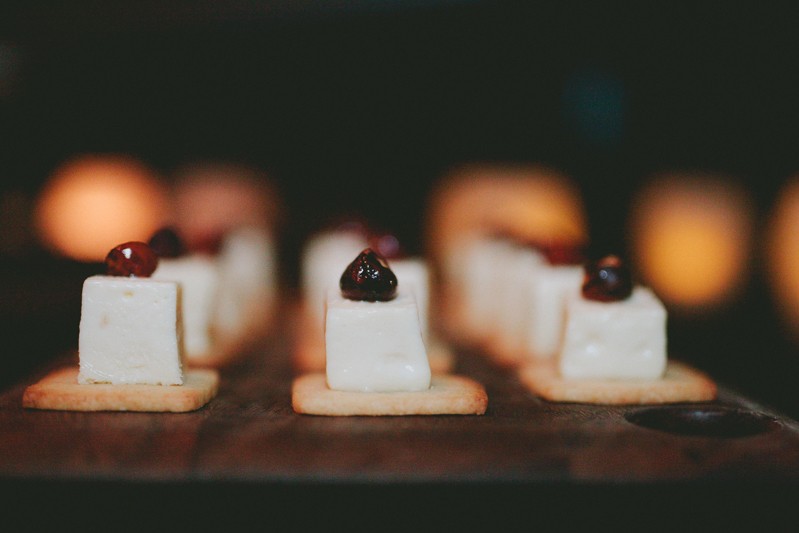 Small desserts on a wooden plank from Stoneburner at Hotel Ballard. 