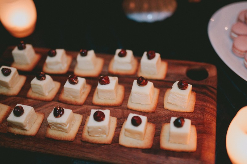 Small square desserts from Stoneburner at Hotel Ballard. 