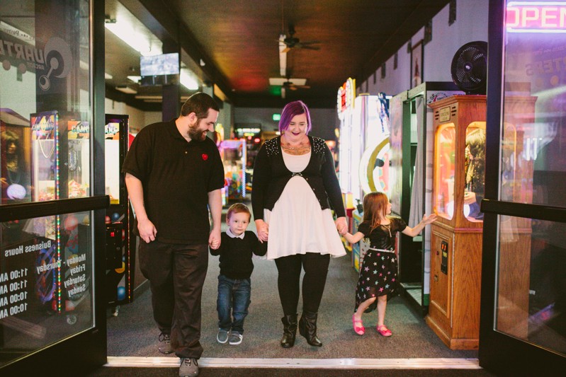 Alternative family at Quarters Arcade in Bremerton, WA. 