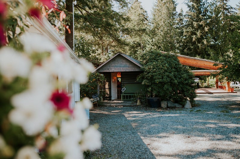 Black Diamond Gardens bridal suite cabin, in Black Diamond, WA. 