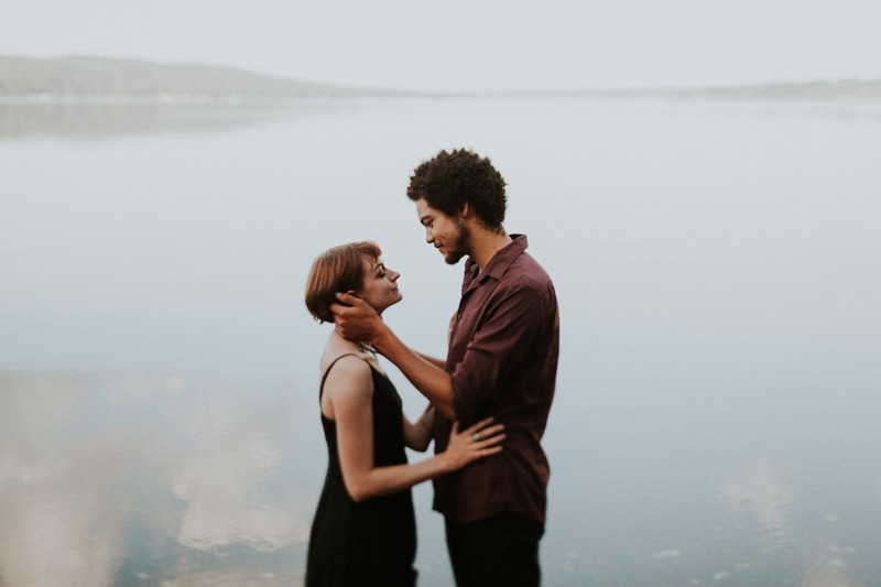 Romantic Hood Canal engagement session. 