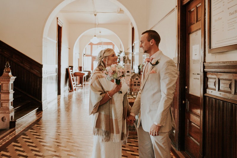 Lovely Port Townsend elopement at the historic Jefferson County Courthouse. 