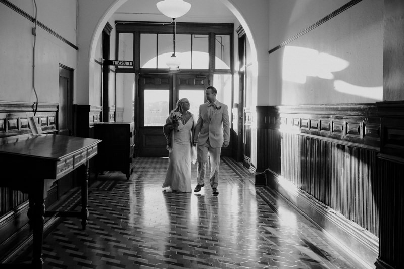 Romantic Port Townsend elopement at Jefferson County Courthouse. 