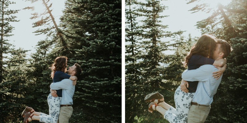 Playful engagement session in the mountains | Seattle wedding and elopement photographer Meghann Prouse | www.photomegs.com.