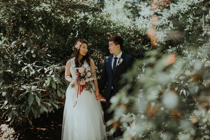 Romantic PNW wedding with all the garden vibes, at Robinswood House in Bellevue, WA.