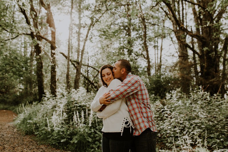Fun forest engagement session in Kitsap County | Seattle wedding photographer Meghann Prouse | www.photomegs.com