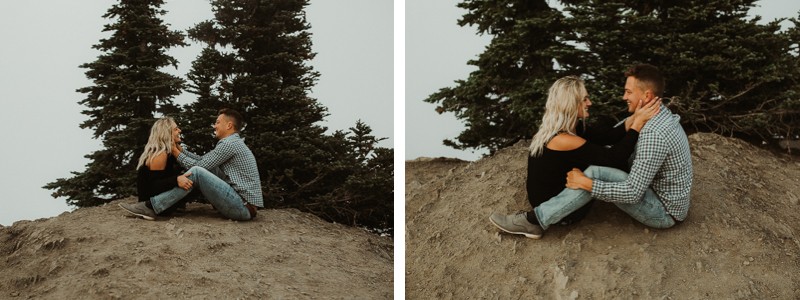 Romantic Olympic National Park engagement session | Port Angeles