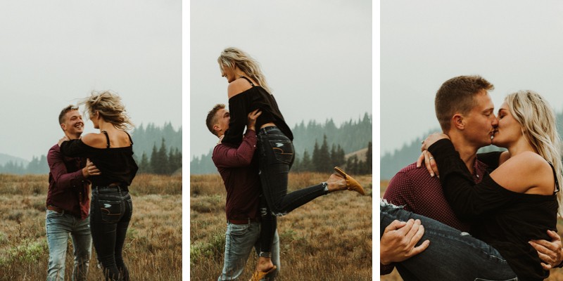 Adventurous PNW engagement session in the mountains | Bremerton