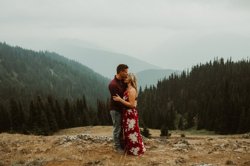Romantic Olympic National Park engagement session | Port Angeles