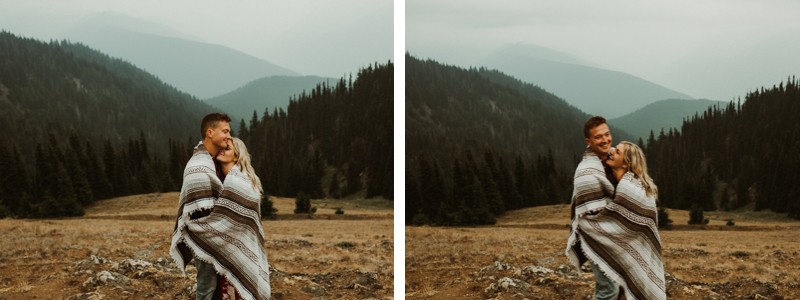 Washington state engagement photos in the mountains | Seattle el