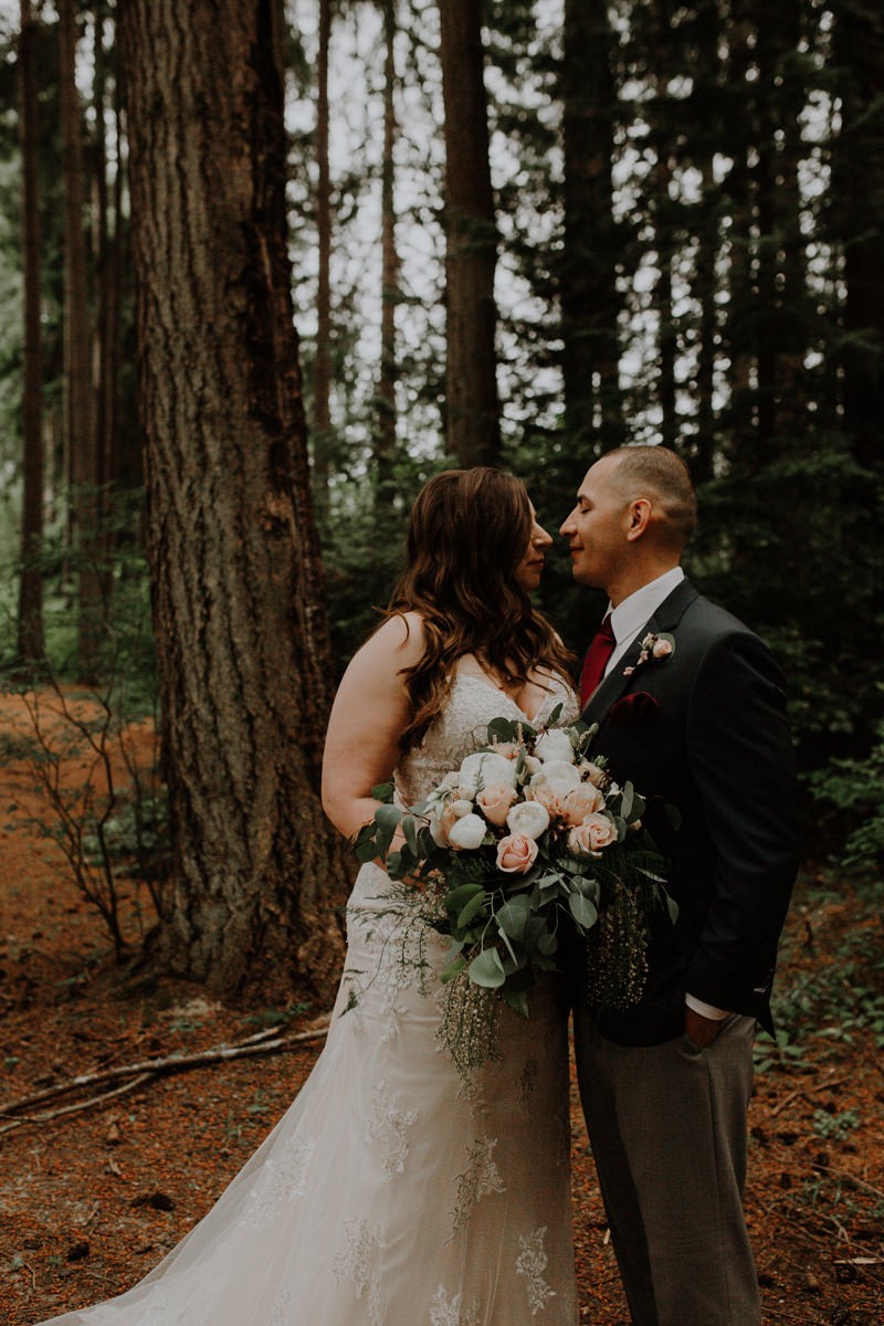 Rainy forest wedding with lots of love | PNW wedding + elopement photographer Meghann Prouse | www.photomegs.com