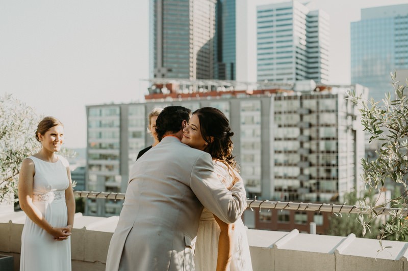 Rooftop wedding at The Hotel Sorrento | Seattle wedding + elopement photographer Meghann Prouse | www.photomegs.com