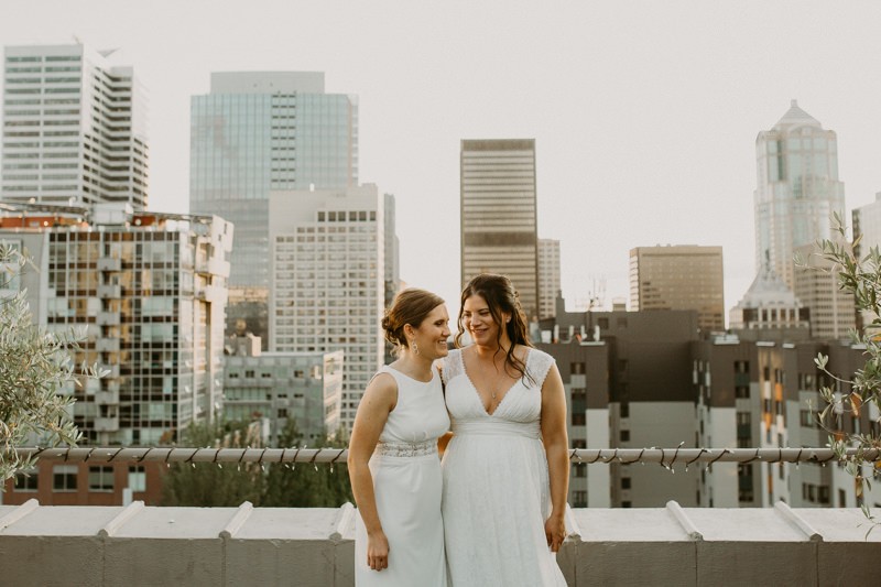 Same sex wedding at The Hotel Sorrento | Seattle wedding + elopement photographer Meghann Prouse | www.photomegs.com