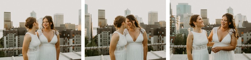 Rooftop LGBT wedding at The Hotel Sorrento | Seattle wedding + elopement photographer Meghann Prouse | www.photomegs.com