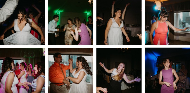 Wedding dance party at The Hotel Sorrento reception | PNW wedding + elopement photographer Meghann Prouse | www.photomegs