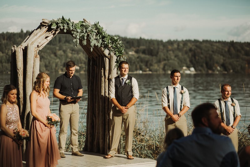 Sunny and intimate beach wedding at The Edgewater House in Olalla, WA | Orcas Island wedding photographer Meghann Prouse | www.photomegs.com