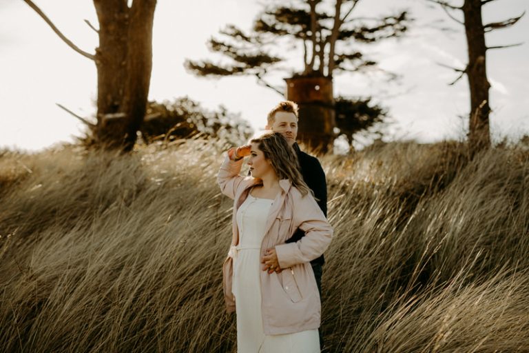 Adventurous Port Townsend engagement session on the Olympic Peninsula, Washington.