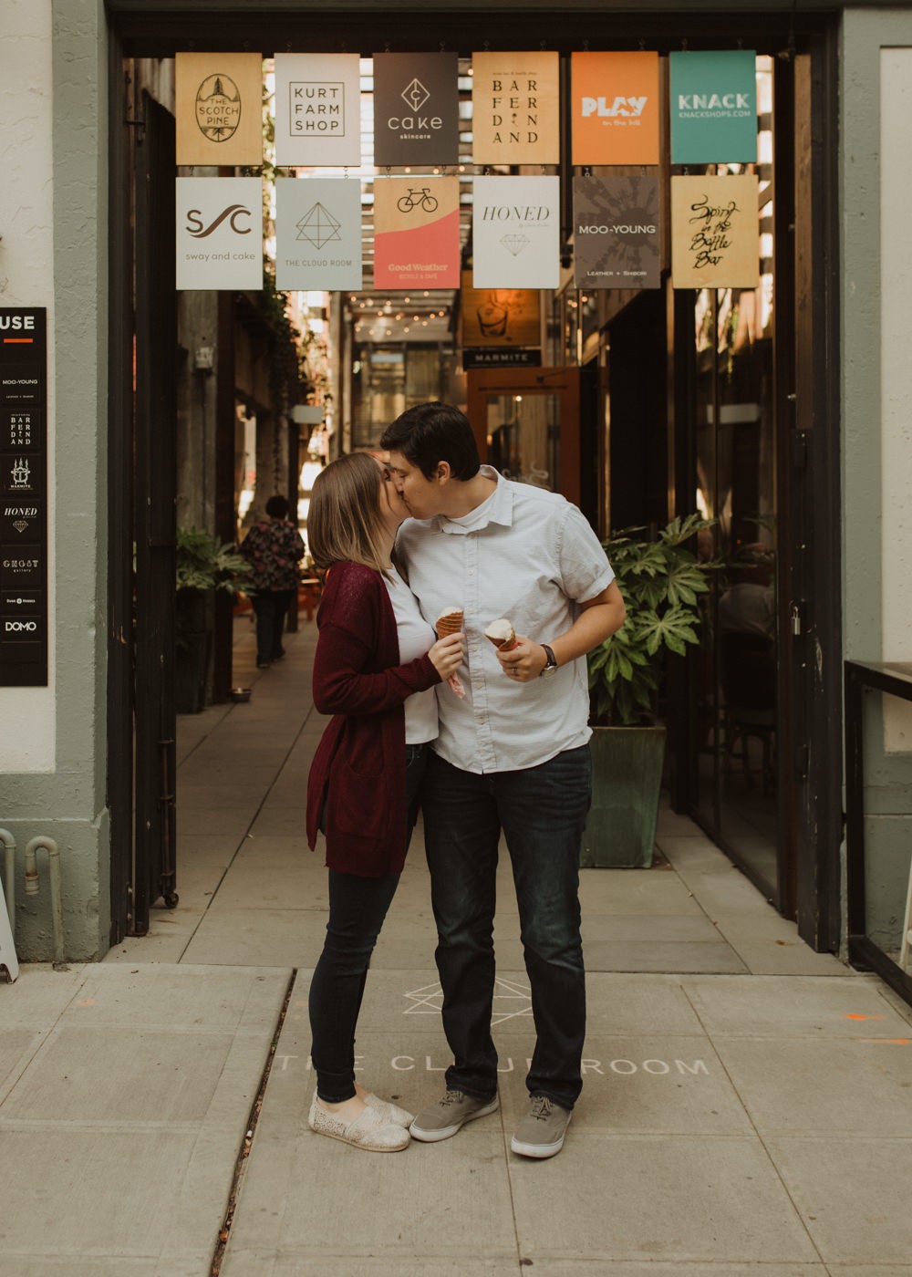 Capitol hill engagement session date in Seattle, Washington. 