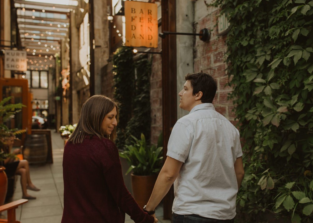 Fun Capitol Hill engagement session in Seattle, WA. 