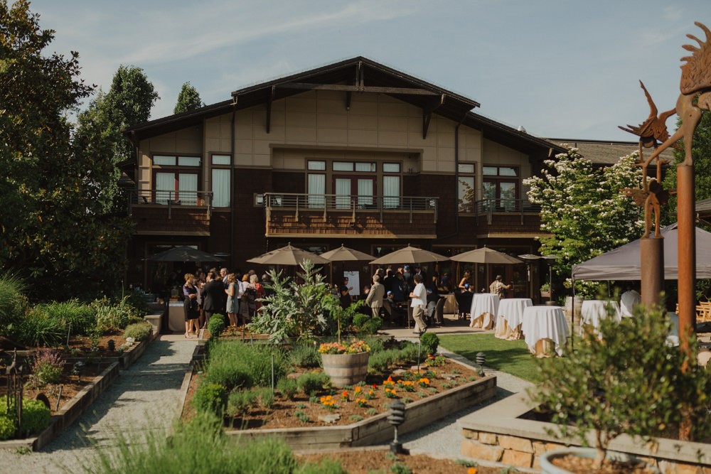 Willows Lodge wedding reception in Woodinville, WA. 