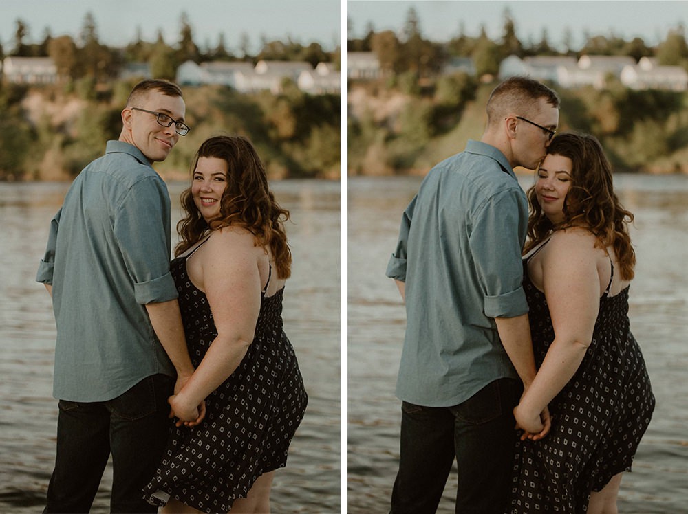 Kitsap County couples session at sunset. 
