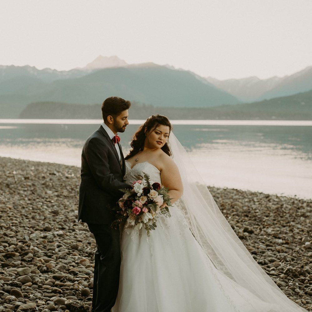 scenic beach elopement